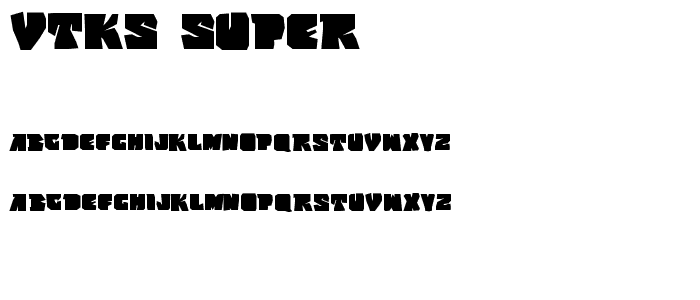 vtks super font